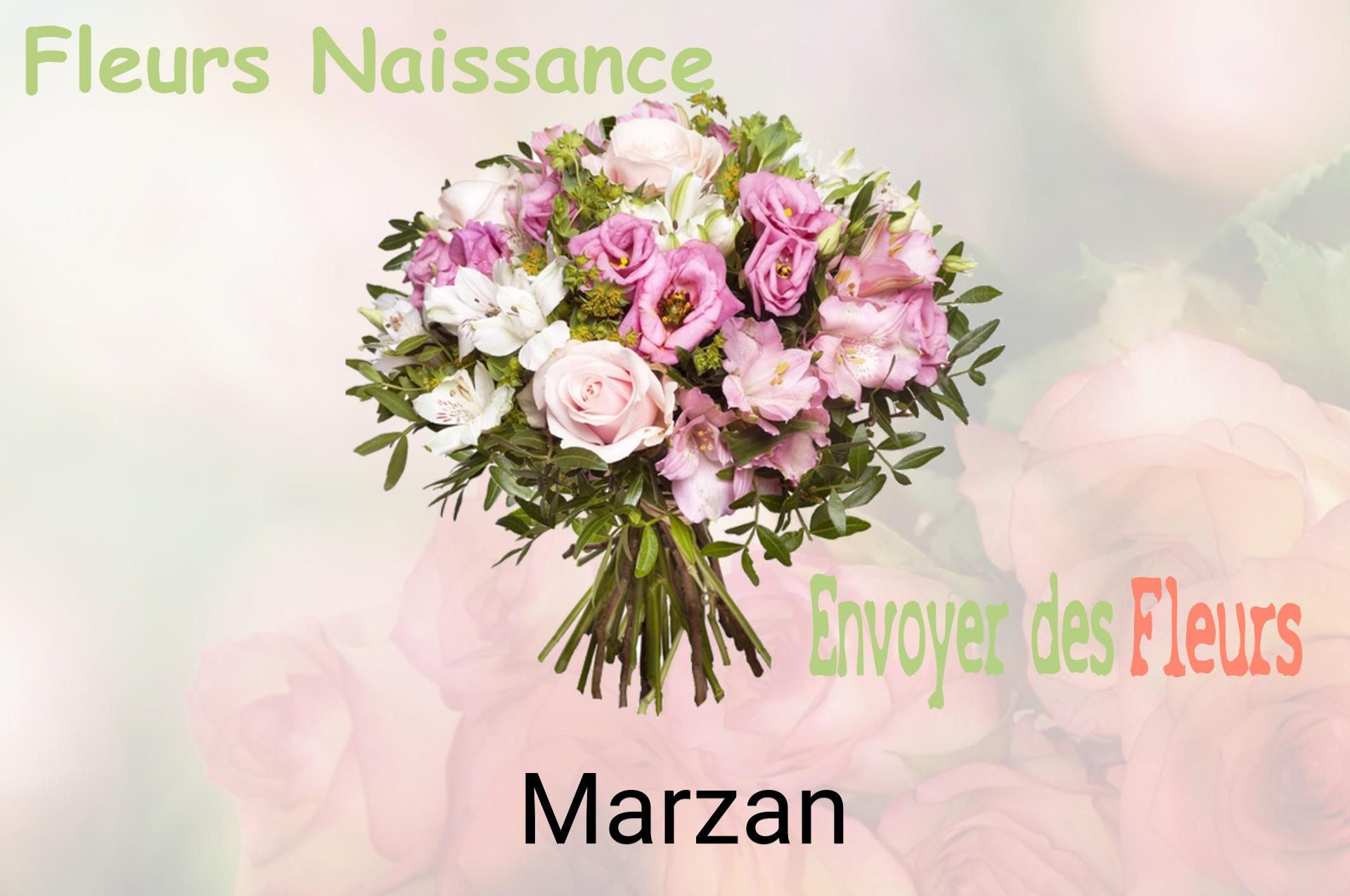Bouquet de fleurs de naissance livré à Marzan